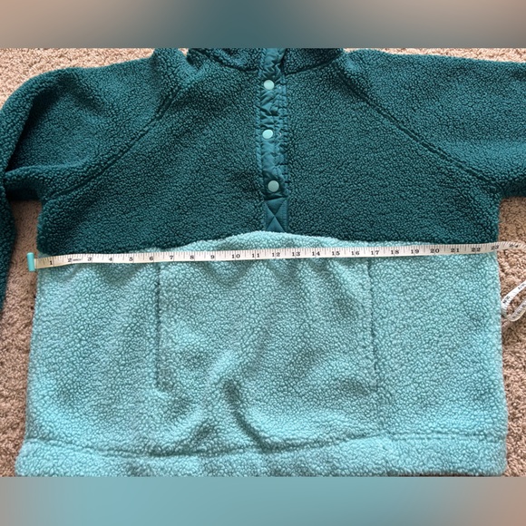 Tone It Up 1/2 Snap Teal Pullover Jacket - Picture 5 of 5